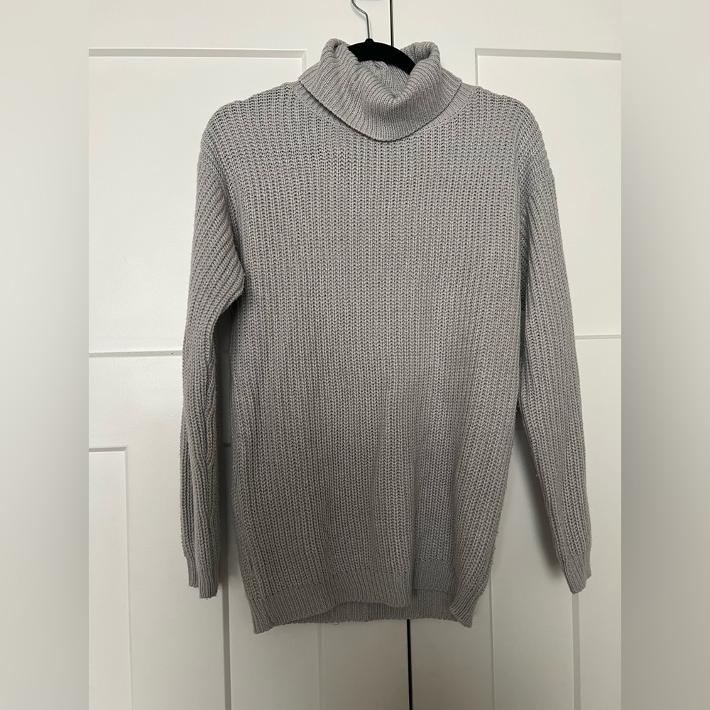 Nasty Gal Grey Turtleneck Sweater
